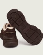GUESS Căptușite sneakers Micola3 | shearling | piele întoarsă