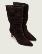 GUESS Cizme cu toc subțire Caralee | piele întoarsă