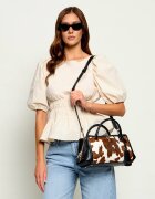 GUESS Cufăr Audrey Small Girlfriend | piele întoarsă