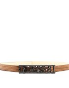 GUESS Curea ELLY cu adaos de piele