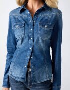 GUESS De blugi cămașă Velvet | Slim Fit