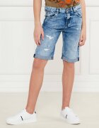 GUESS De blugi pantaloni scurți | Regular Fit | cu adaos de in