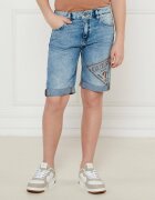 GUESS De blugi pantaloni scurți | Regular Fit | cu adaos de in
