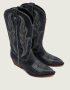 GUESS De piele cizme cowboy Largen