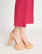 GUESS De piele sandale cu toc gros