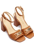 GUESS De piele sandale cu toc gros Grato
