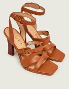 GUESS De piele sandale cu toc gros RADELA