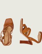 GUESS De piele sandale cu toc gros RADELA