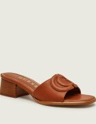 GUESS De piele șlapi cu toc gros CERINNA