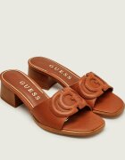 GUESS De piele șlapi cu toc gros CERINNA