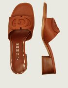 GUESS De piele șlapi cu toc gros CERINNA