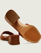 GUESS De piele șlapi cu toc gros CERINNA