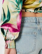 GUESS De satin cămașă JUN | Cropped Fit