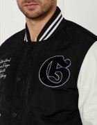 GUESS Geacă bomber VERSITY | Regular Fit cu adaos de piele