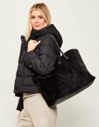 GUESS Geantă shopper 2 în 1 Victtoria | shearling