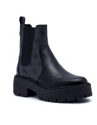GUESS Ghete chelsea cu adaos de piele