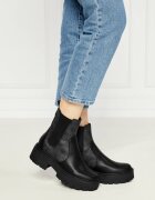 GUESS Ghete chelsea cu adaos de piele