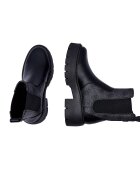GUESS Ghete chelsea cu adaos de piele
