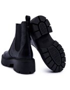 GUESS Ghete chelsea cu adaos de piele
