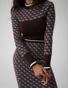 GUESS Guler înalt Aubrey | Slim Fit cu adaos de lână