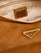 GUESS Hobo Amita |shearling | piele întoarsă