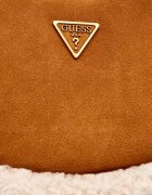 GUESS Hobo Amita |shearling | piele întoarsă