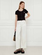 GUESS JEANS Bluză SNAP EMBRO | Cropped Fit