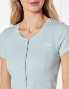 GUESS JEANS Bluză SNAP EMBRO | Cropped Fit
