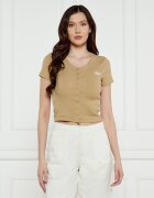 GUESS JEANS Bluză SNAP EMBRO | Cropped Fit