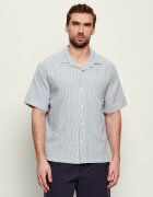 GUESS JEANS Cămașă CAMP | Loose fit | cu adaos de in