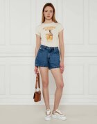 GUESS JEANS De blugi pantaloni scurți | Regular Fit | cu adaos de in