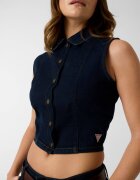 GUESS JEANS De blugi vestă | Cropped Fit
