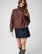 GUESS JEANS Guler înalt | Loose fit cu adaos de lână