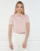 GUESS JEANS Polo CARDI | Cropped Fit cu adaos de mătase