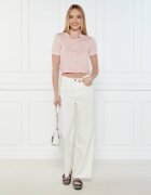 GUESS JEANS Polo CARDI | Cropped Fit cu adaos de mătase