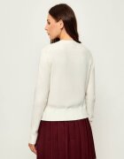 GUESS JEANS Pulover | regular fit cu adaos de mătase