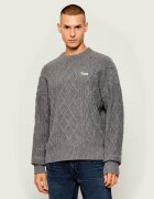 GUESS JEANS Pulover | Relaxed fit cu adaos de lână
