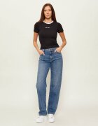 GUESS JEANS Tricou EMBRO RINGER | Slim Fit