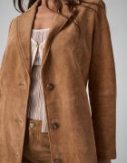 GUESS Palton Megghy | piele întoarsă