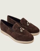 GUESS Pantofi loafer Aryanai | piele întoarsă