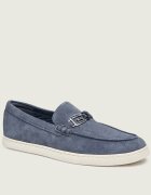 GUESS Pantofi loafer HEAWS | piele întoarsă