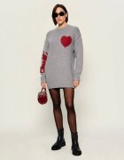 GUESS Pulover Anita Heart | Relaxed fit cu adaos de lână