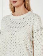 GUESS Pulover ELLISS | Relaxed fit cu adaos de lână