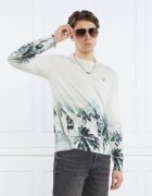 GUESS Pulover TYSON LS CN ALLOVER | Regular Fit