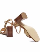 GUESS Sandale cu toc gros Grato cu adaos de piele