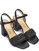 GUESS Sandale cu toc gros Grato cu adaos de piele