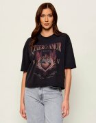 GUESS Tricou Heartflame | Relaxed fit