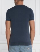 GUESS Tricou | Slim Fit cu adaos de mătase