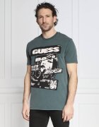 GUESS Tricou SS BSC MUSIC POSTER | Regular Fit