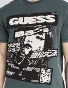 GUESS Tricou SS BSC MUSIC POSTER | Regular Fit